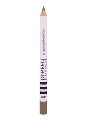 Pretty By Flormar Styler Eyebrow Pencil, 1.08gm, 401 Blond, Brown