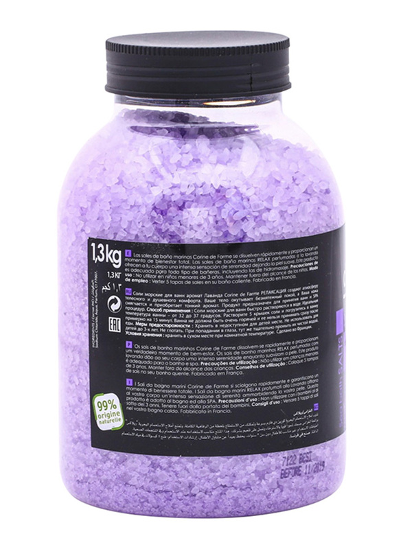 Corine De Farme 1.3Kg Bath Sea Salt with Lavender for kids
