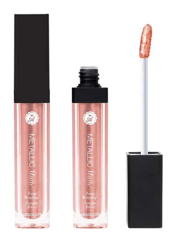 

Absolute New York Metallic Matte Liquid Lipstick, 5.2gm, Bellini, Gold