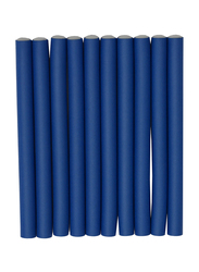 Xcluzive 10 Pieces Bendy Rollers, Blue