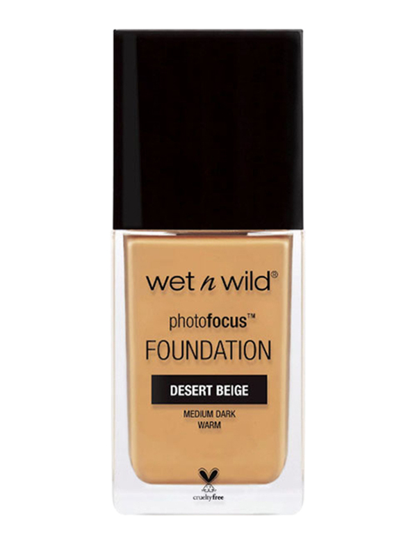 

Wet N Wild Photo Focus Medium Dark Warm Foundation, 30ml, Desert Beige