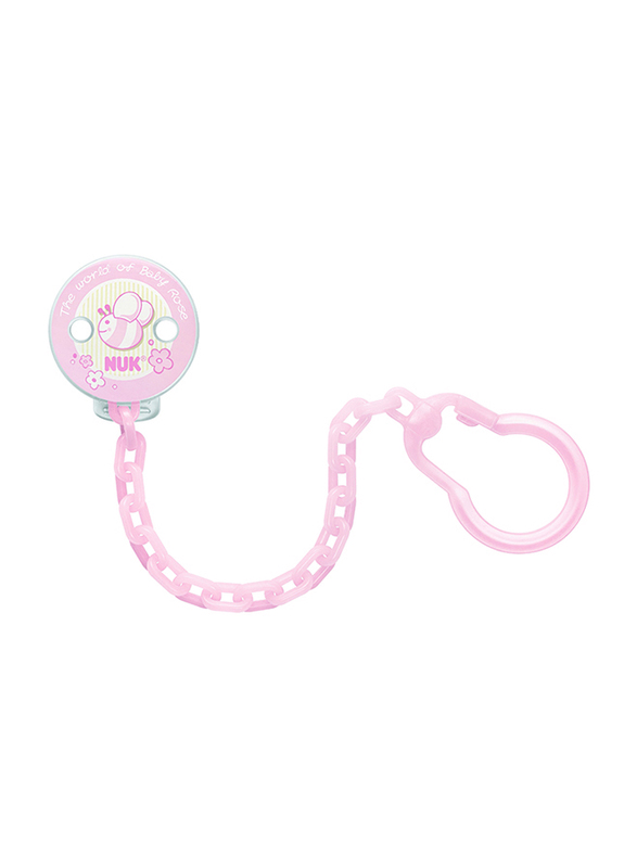 Nuk Soother Chain, Baby Rose