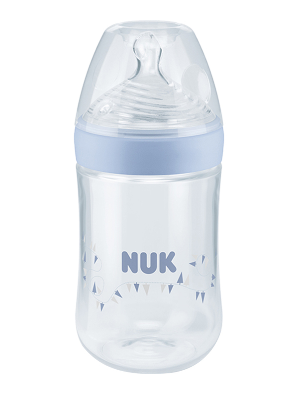 Nuk Nature Sense PP Bottle Small 6-18 Months, 260ml, Blue