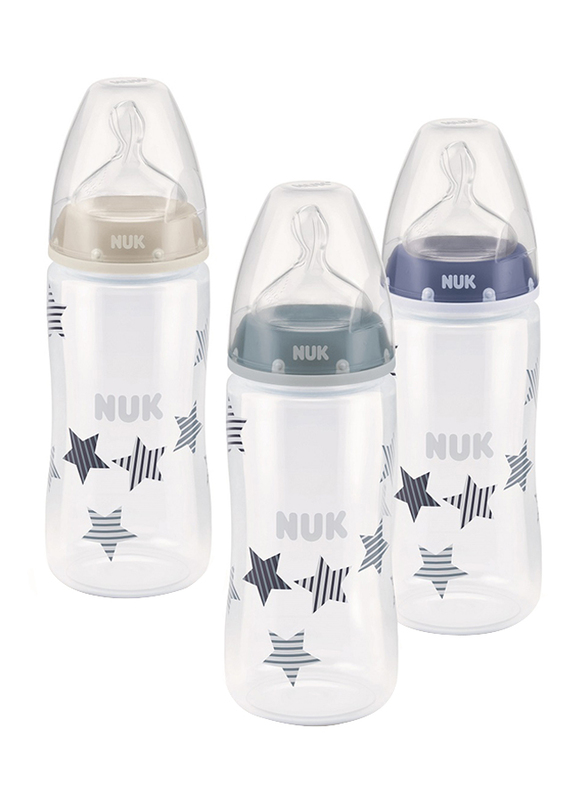 Nuk First Choice Plus Bottle Set for Boy, Blue
