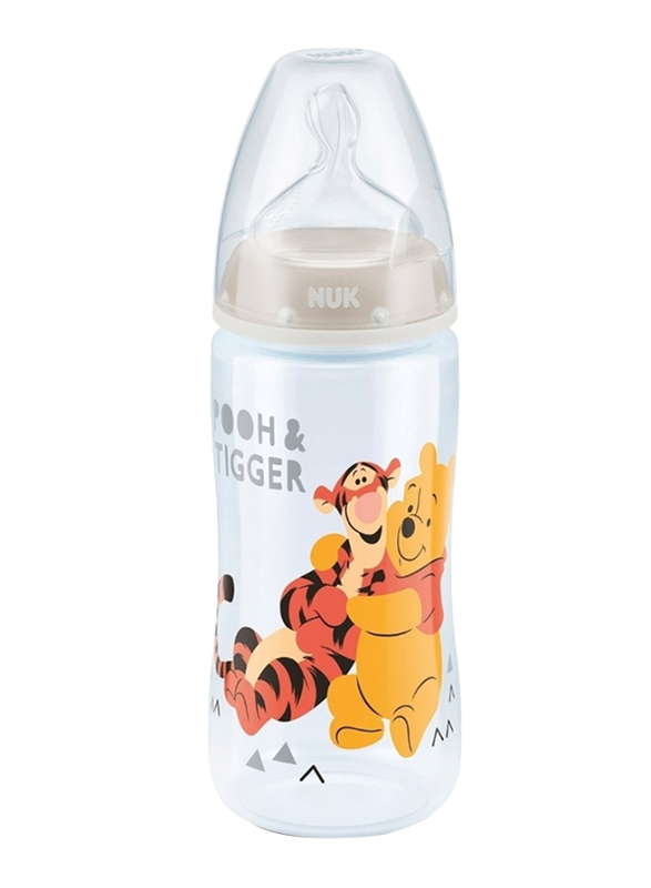 Nuk First Choice Plus Disney Winnie the Pooh Baby Bottle, 0-6 Months 300ml, White