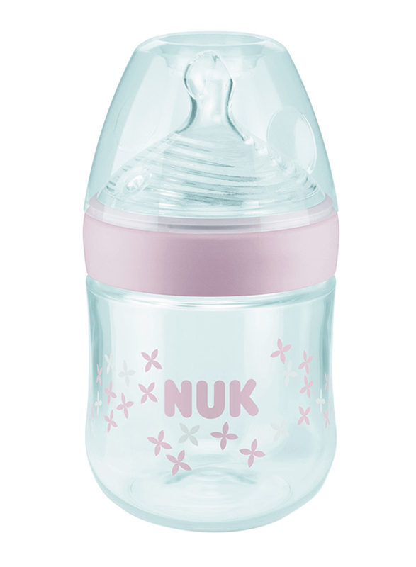 Nuk Nature Sense PP Bottle Small 0-6 Months, 150ml, Pink