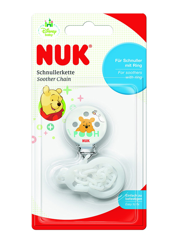 Nuk Disney Winnie The Pooh Soother Chain, White