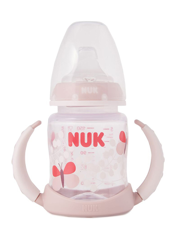 Nuk First Choice Plus Learner Bottle, Silicone, 150ml, Pink