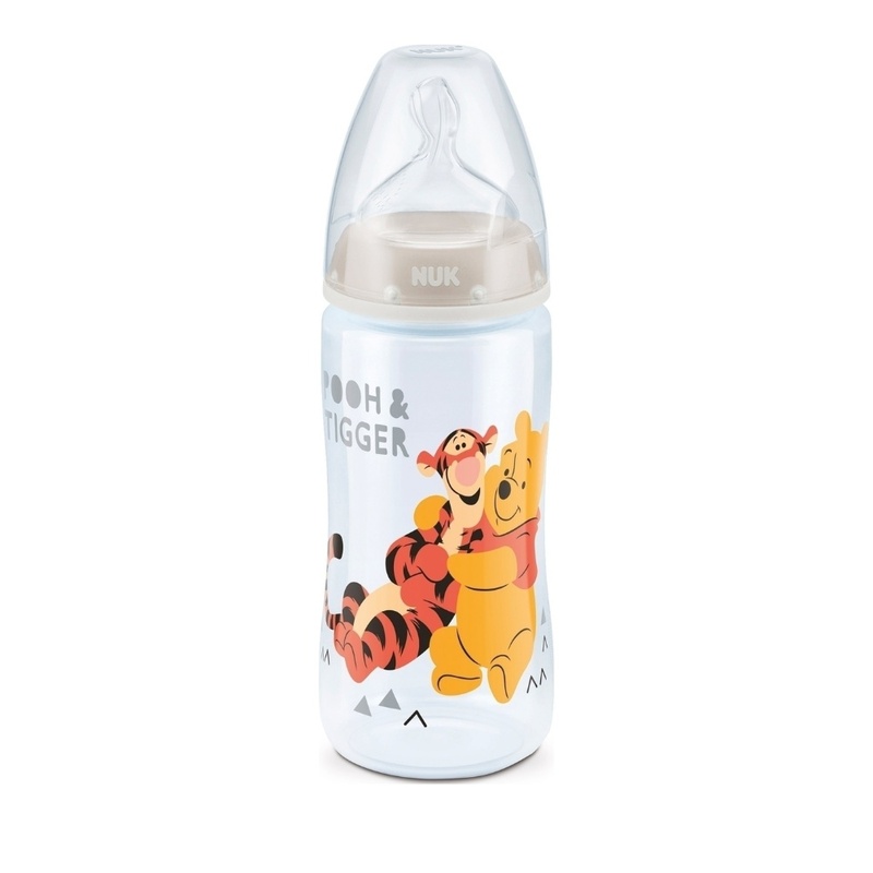 Nuk First Choice Plus Disney Winnie the Pooh Baby Bottle, 0-6 Months 300ml, White