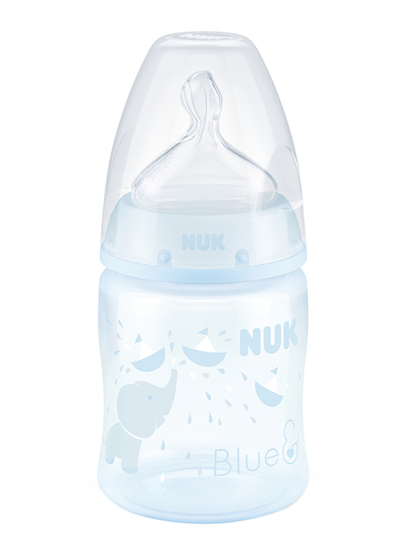 Nuk First Choice Plus Bottle 150Ml with Teat, Baby Blue