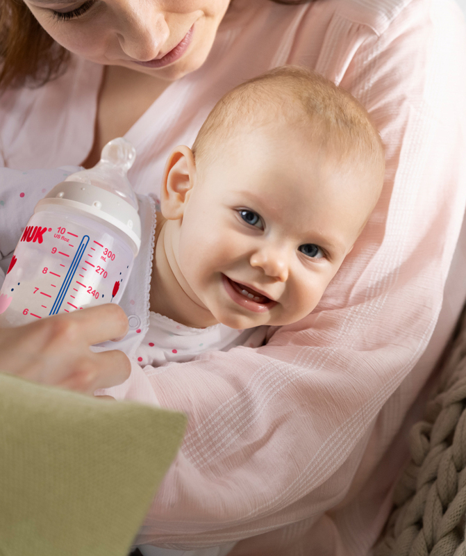 NUK First Choice Plus PP Baby Feeding Bottle, 150ml, 0-6 Months, Multicolour
