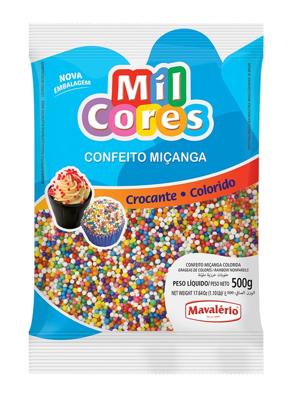 Mavalerio Mil Cores Rainbow Non Pareils, 500g