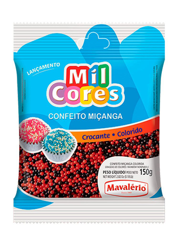 Mavalerio Mil Cores Black and Red Pareils Food Decorative, 150g