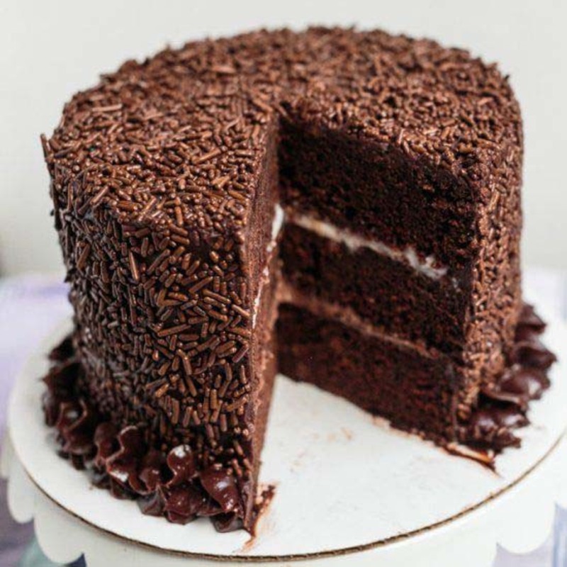 Jazam Chocomais Dark Chocolate Soft Sprinkles Bakery Cake & Ice Cream Decoration, 500g