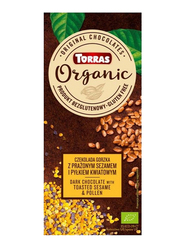 Torras Organic Dark Chocolate With Toasted Sesame and Polen, 100g