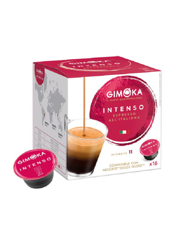 

Gimoka Dolce Gusto Intenso Espresso All' Italian Coffee, 16 Capsules x 35ml