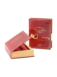Bind Mini Book Of Love Heart Shape Gianduja Milk Chocolate Gift Box, 1 Box