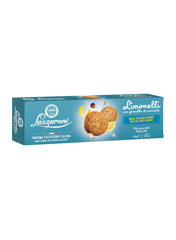 Lazzaroni Limonelli Ground Hazelnuts Biscuits, 100g