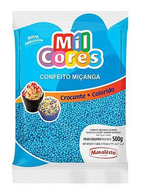 Mavalerio Mil Cores Rainbow Non Pareils, Blue, 500g