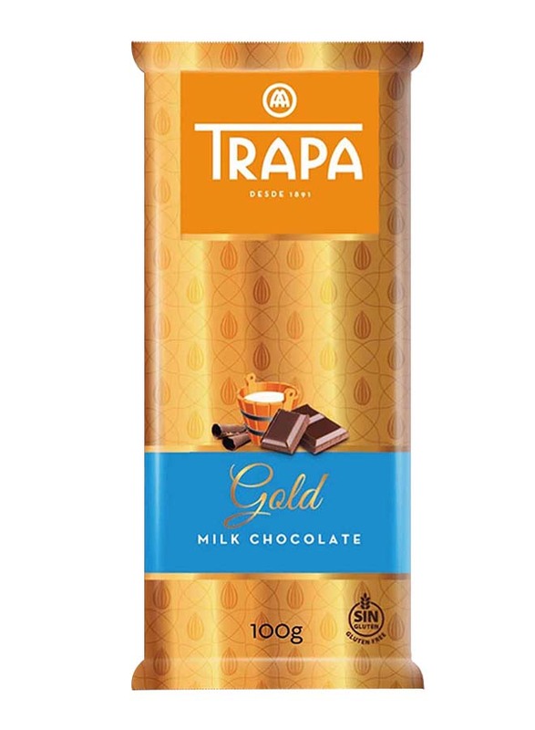 Trapa Gold Milk Chocolate Bar, 100g