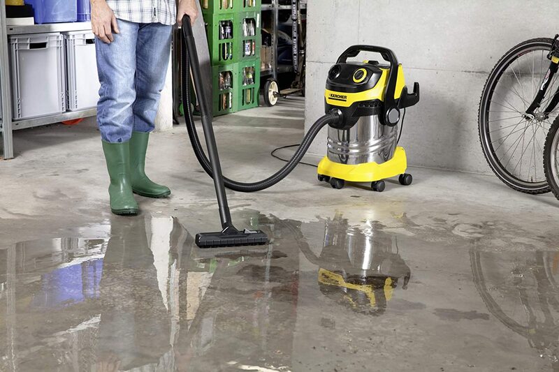 Karcher 1100W Wet & Dry Vacuum Cleaner, 25L, WD 5 Premium, Yellow/Sliver/Black