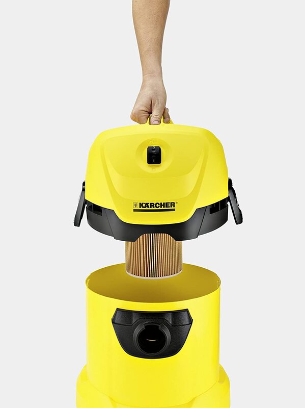 Karcher 1000W Wet & Dry Vacuum Cleaner, 17L, WD 3, Yellow
