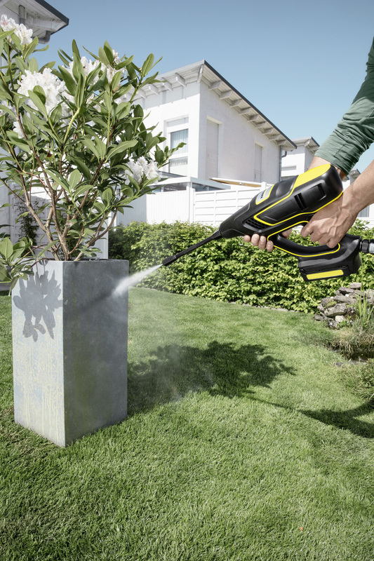 Karcher KHB 5 Battery Handheld Pressure Washer Cleaner, Black/Yellow