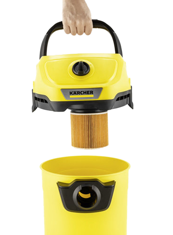Karcher WD 3 Wet & Dry Vacuum Cleaner, 17L, Yellow/Black