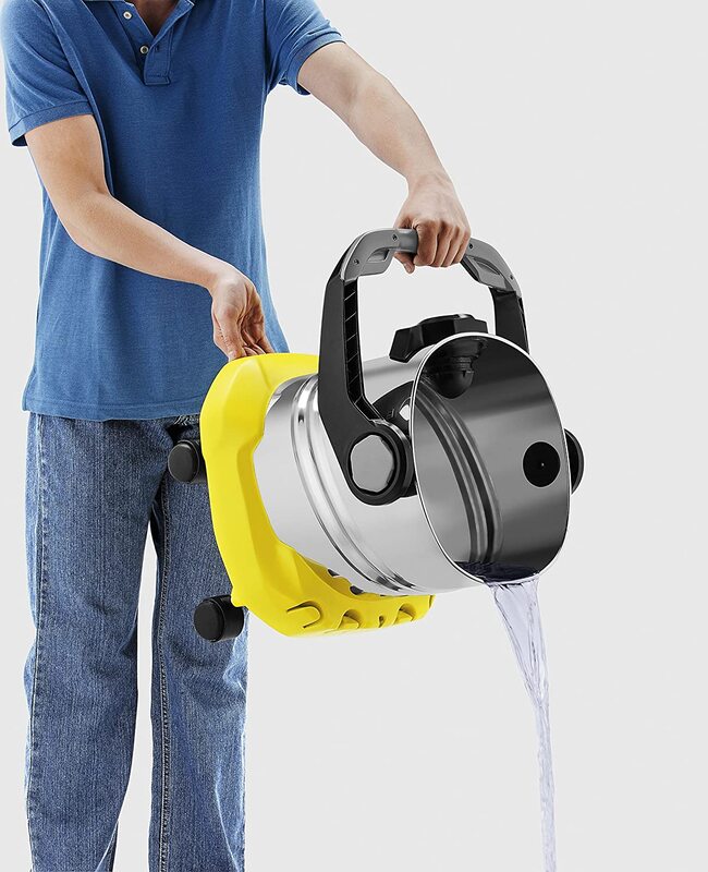 Karcher 1100W Wet & Dry Vacuum Cleaner, 25L, WD 5 Premium, Yellow/Sliver/Black