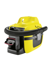 Karcher WD 1 Compact Battery Canister Vacuum Cleaner, Black/Yellow