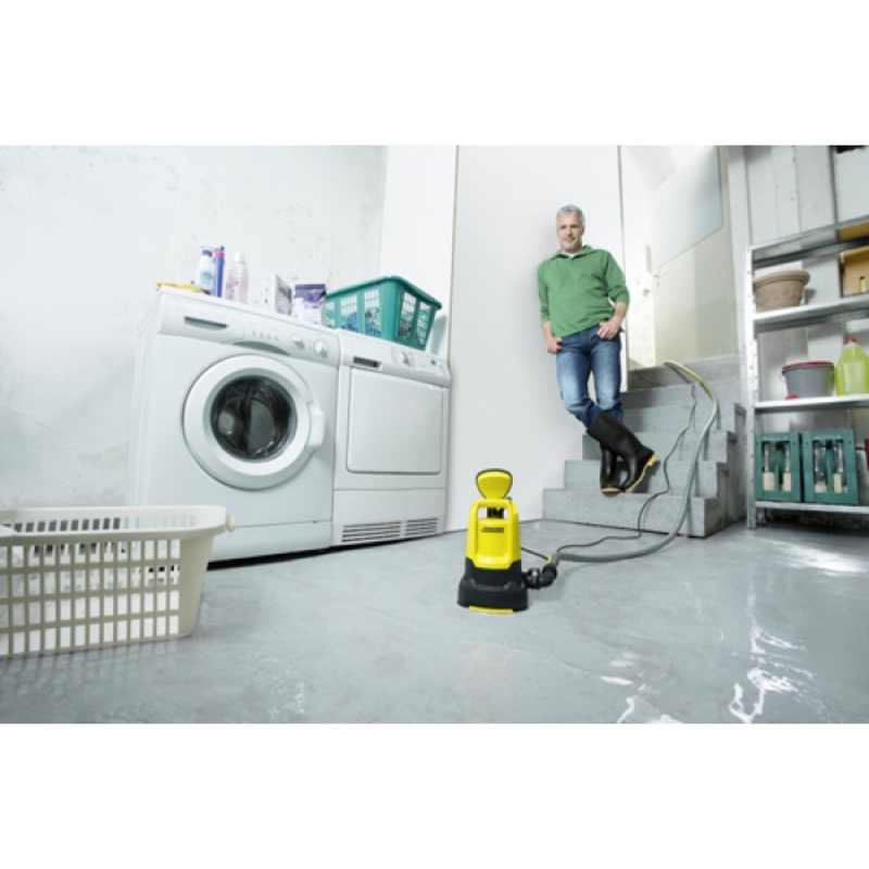 Karcher SP 2 Flat Submersible Dirty Water Pump, 250W, Yellow/Black