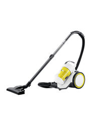 Karcher VC 3 Premium Plus Bagless Cyclonic Canister Vacuum Cleaner, Yellow/White