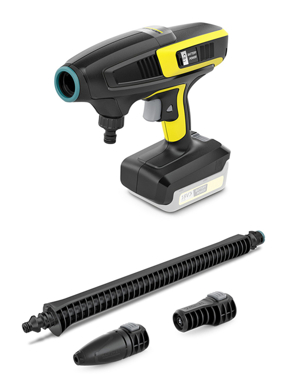 Karcher KHB 6 Battery Handheld Pressure Washer Cleaner, Black/Yellow