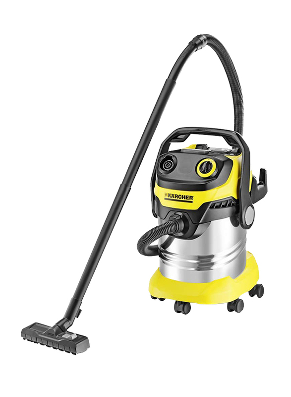 Karcher 1100W Wet & Dry Vacuum Cleaner, 25L, WD 5 Premium, Yellow/Sliver/Black