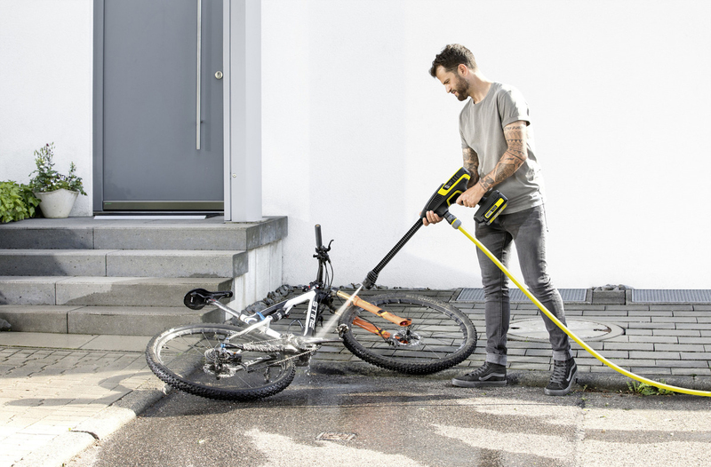 Karcher KHB 6 Battery Handheld Pressure Washer Cleaner, Black/Yellow