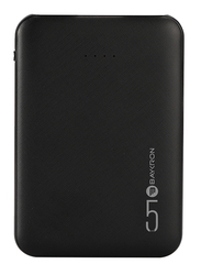 Baykron 5000mAh BA-PB-BLK-50-C Fast Charging Power Bank, with Dual 2.0 USB Output and USB Type C Input, Black