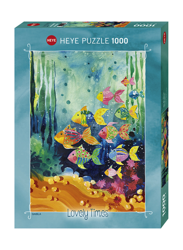 

Heye 1000-Piece Lovely Times Shoal of Fish Puzzle, 12+ Years