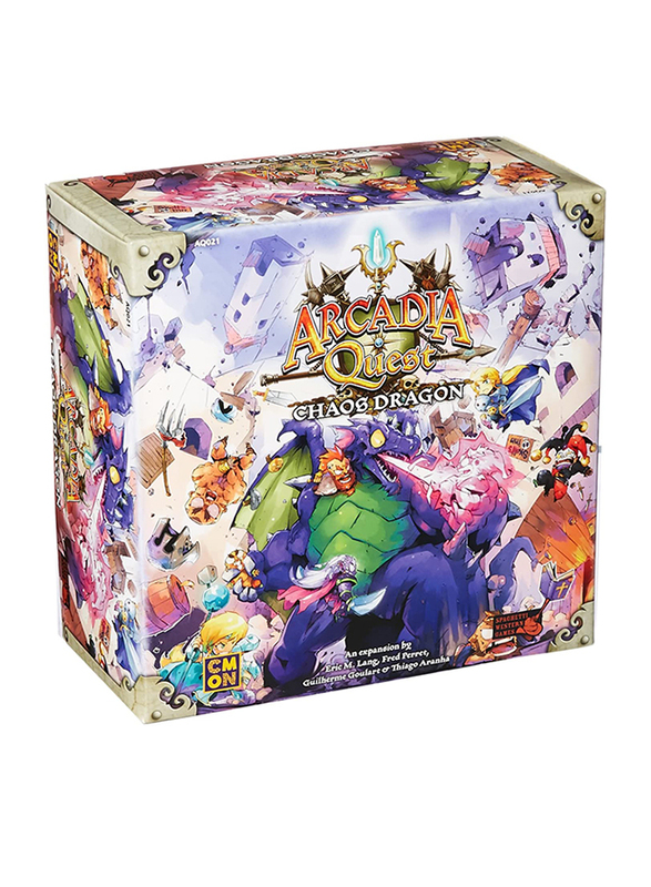 

CMON Arcadia Quest: Chaos Dragon Board Game, 14+ Years