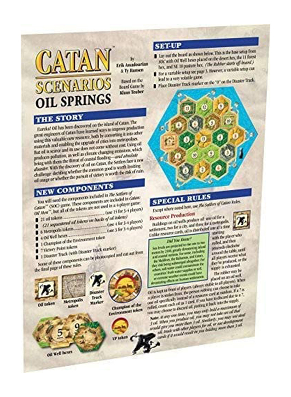 

Catan Studios Catan Scenarios: Oil Springs Board Game, 12+ Years