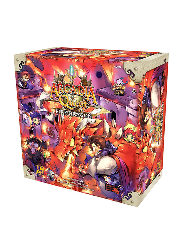 

CMON Arcadia Quest: Fire Dragon Board Game, 14+ Years