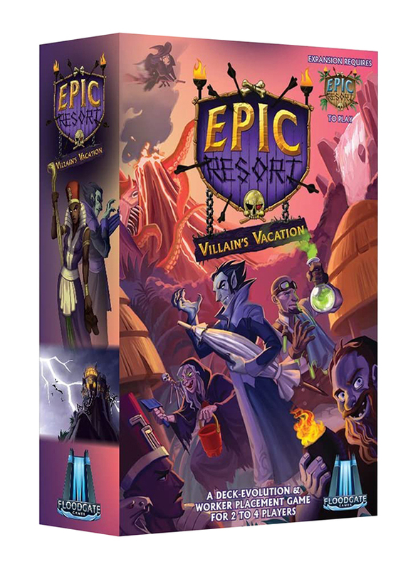 

Floodgate Games Epic Resort Villain's Vacation 2nd Edition Board Game, 13+ Years