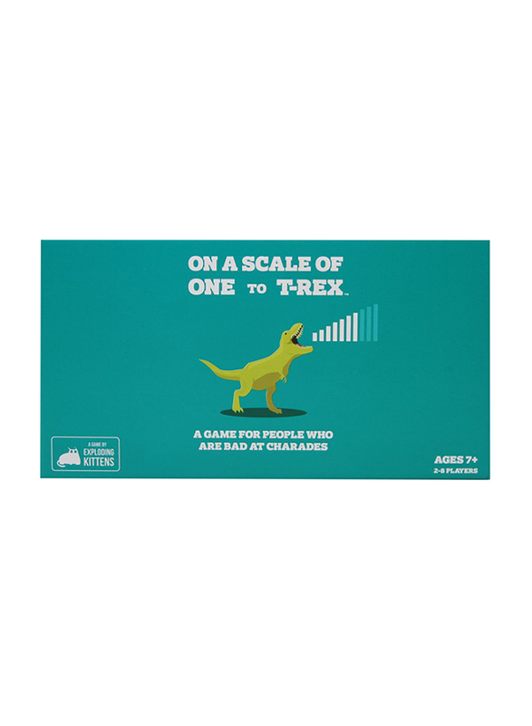

Exploding Kittens On A Scale of One to T-Rex Card Game, 7+ Years