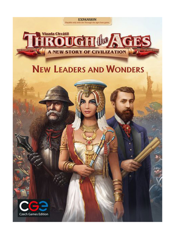 

Czech Games Edition Through the Ages: A New Story of Civilization New Leaders & Wonders (Redeem Card) Board Game, 12+ Years