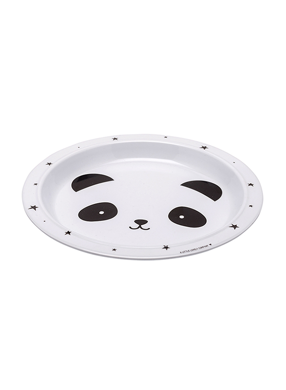 A Little Lovely Company Panda Dinner Set, White/Black