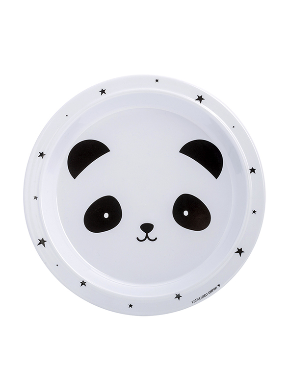 A Little Lovely Company Panda Dinner Set, White/Black