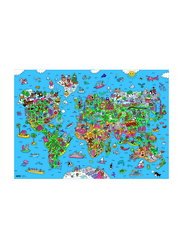 OMY Scratching Atlas Large Poster, Ages 3+