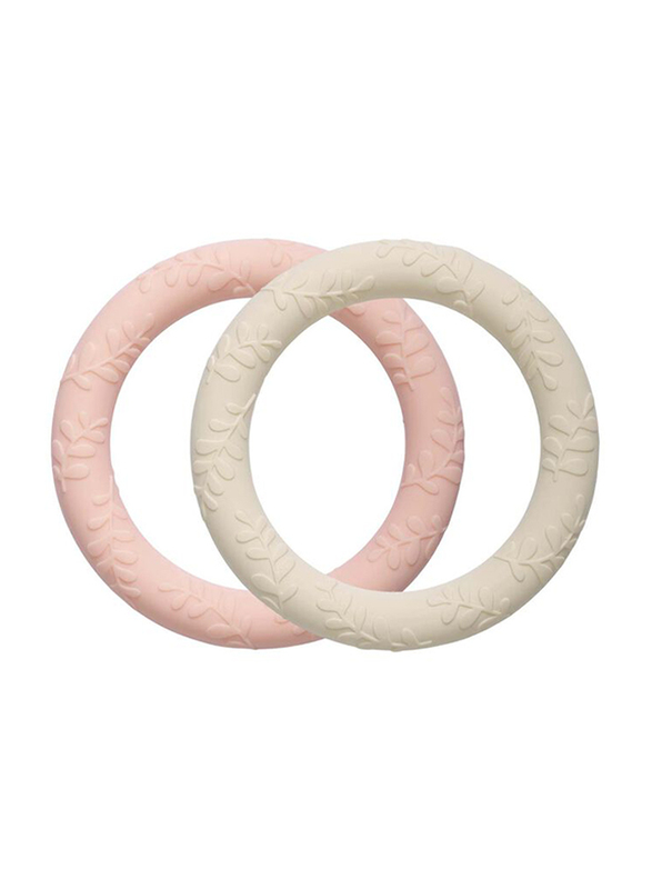 

A Little Lovely Company Leaves Strawberry Cream Silicone Teether For Kids Unisex, Beige