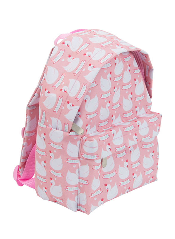 A little Lovely Company Swans Mini Backpack Bag for Girls, Pink