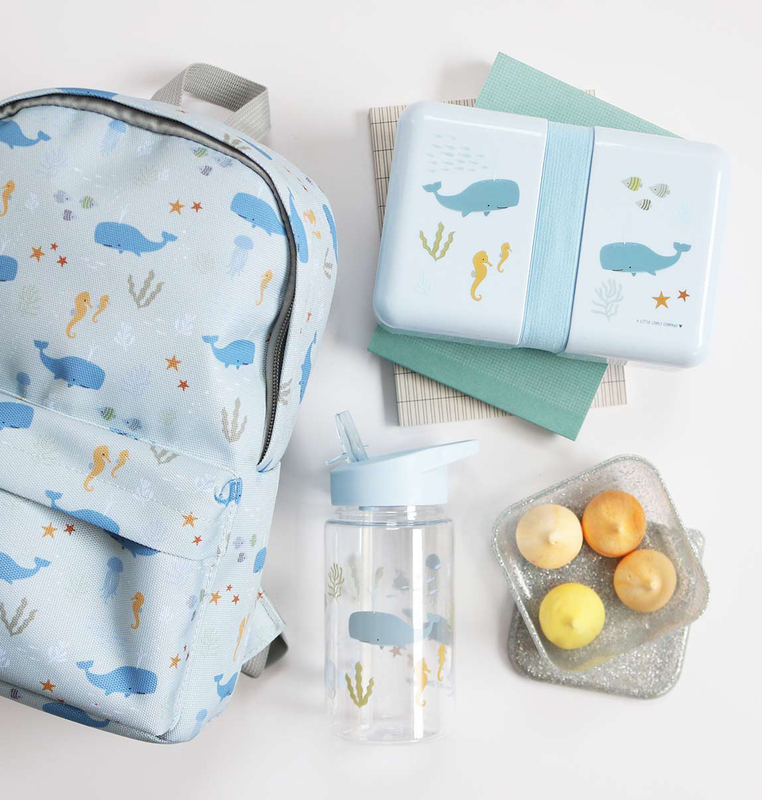 A Little Lovely Company Ocean Lunch Box, Blue