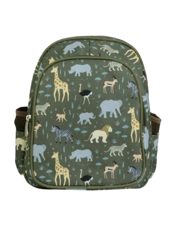 

A Little Lovely Company Savanna Insulated Backpack For Kids Unisex, Green